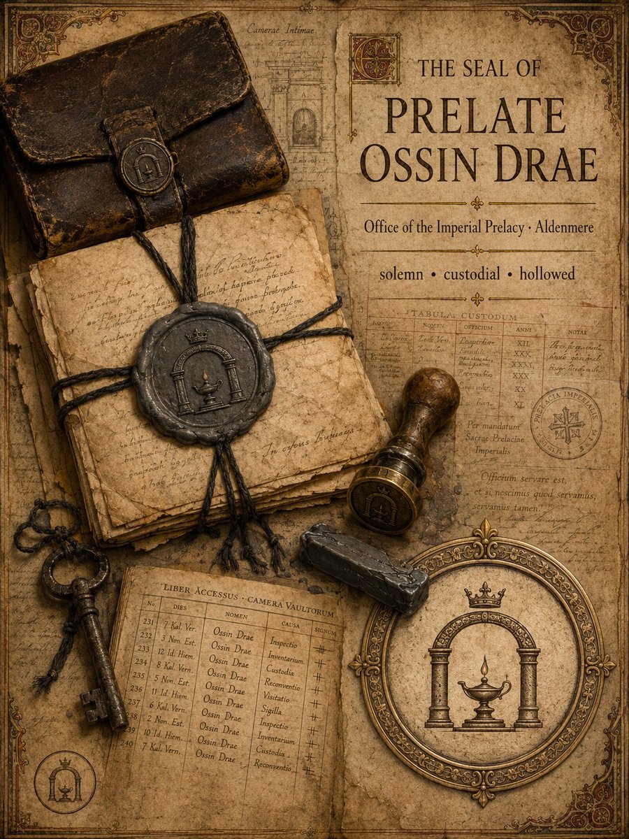 The Seal of Prelate Ossin Drae from Songs of the Firstborn