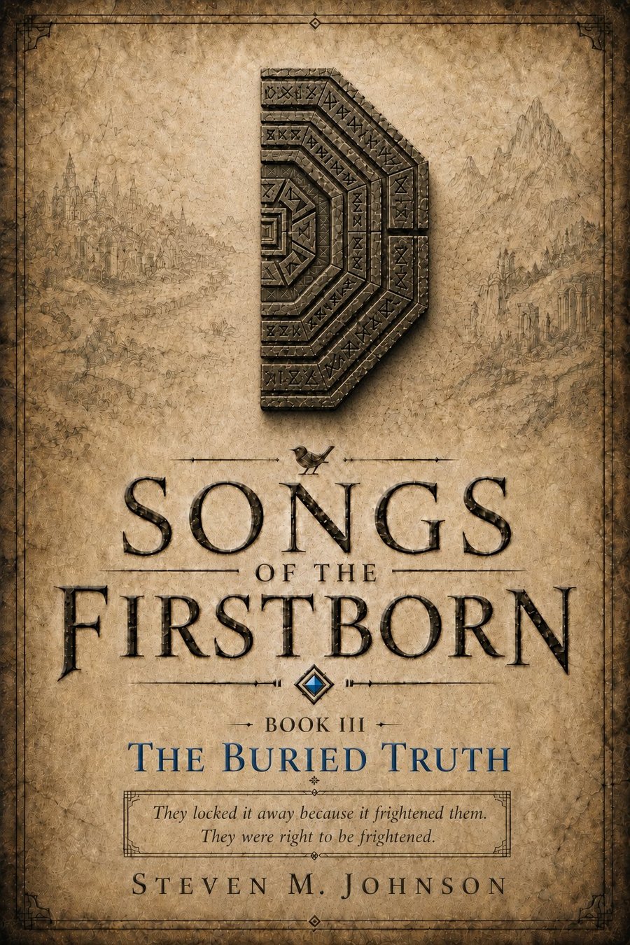 Book cover of Songs of the Firstborn Book III: The Buried Truth by Steven M. Johnson